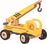 Kranwagen: 28 x 16,7 x 15,6 cm, Holz, per St&uuml;ck