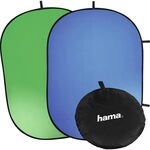 Hama Fotohintergrund 2in1: Greenscreen, Bluescreen, faltbar (Falthintergrund...