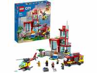 LEGO 60320 City Feuerwache, Feuerwehr-Spielzeug für Kinder ab 6 Jahren mit...