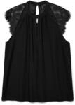 VERO MODA Damen Vmmilla Sl Lace Tee Ga Noos Top, Schwarz, XL EU