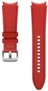 Samsung Watch 4/Active Leather Band 20mm M/L RED Wise/Fresh Hybrid Red