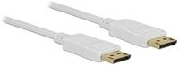 Displayport Kabel Delock DP -> DP St/St 3.00m wei&szlig; 4K