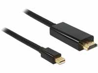 Delock 83700 Kabel mini Displayport 1.1a Stecker zu High Speed HDMI A Stecker,...