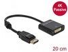 Delock Adapter Displayport 1.2 Stecker > DVI Buchse 4K Passiv schwarz