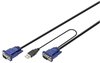 DIGITUS KVM Kabel-Satzfür KVM Konsolen & KVM Switches, 3 Meter, Geeignet für