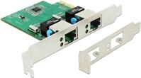 Delock PCIe Karte 2Xgigabit LAN LAN-Adapter 89999
