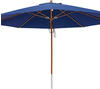 anndora® Sonnenschirm Marktschirm Holz Gartenschirm ø 4 m rund UV-Schutz - mit