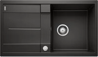 BLANCO METRA 5 S | Granitsp&uuml;le aus SILGRANIT schwarz | [86x50x20,2 cm] | f&uuml;r 50 cm