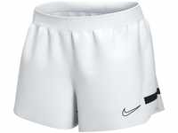 Nike Womens Dri-FIT Academy Shorts, White/Black/Black/Black, XL