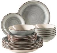 M&Auml;SER 931875 Bel Tempo II, Teller-Set f&uuml;r 6 Personen im modernen Vintage Look,