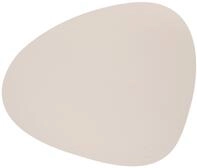 Lind DNA Tischset Curve/Large aus Leder Nupo in der Farbe Soft Nude, Gr&ouml;&szlig;e: L 37 x