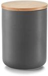 Zeller 19827 Vorratsdose, mit Bamboodeckel, 1150 ml, Keramik, ca. 12 x 12 x 16...
