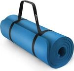 TRESKO&reg; Yogamatte Rutschfest & Gepolstert mit Tragegurt 185x60 & 190x100 cm