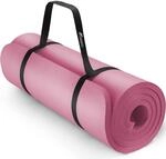 TRESKO&reg; Yogamatte Rutschfest & Gepolstert mit Tragegurt 185x60 & 190x100 cm