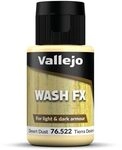 Vallejo Wash FX Acrylfarbe Desert Dust f&uuml;r Schatten- und Lichteffekte, 35 ml.