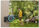 Gardena Wand-Schlauchbox t&uuml;rkis RollUp XL 35 m Multibrause 18313