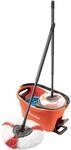Vileda Turbo EasyWring & Clean Komplett Set, Wischmop und Eimer mit PowerSchleuder,