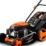 FUXTEC 4in1 Benzin Rasenm&auml;her FX-RM4646 mit Frontbumper, Gartenm&auml;her inkl.