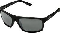 MAUI JIM Unisex Sunglasses, Grey Byron Bay Black matt, L