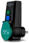 REV Personenschutz-Adapter, FI Schutzschalter f&uuml;r au&szlig;en, 30ms, schwarz