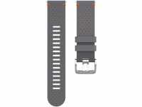 Polar Perforiertes Leder-Armband 22mm Grau-Orange M/L