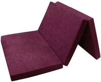 FORTISLINE Klappmatratze 120x195x8 cm - 3-teilige Faltmatratze H2, G&auml;stematratze und