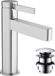 hansgrohe Waschtischarmatur Finoris, Wasserhahn Bad mit Auslauf H&ouml;he 110 mm,...
