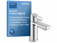 Duravit D-Neo Waschtischarmatur, Größe M (Auslauf Höhe 110 mm). Wasserhahn Bad in