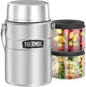 Thermos STAINLESS KING Thermobeh&auml;lter 1,20 l, 12 h hei&szlig;, stainless steel | 24...
