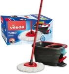 Vileda | Dreieckiger Mop, 100% Polyester-Mikrofaser, Fu&szlig;pedal zum Auswringen