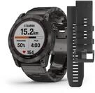 Garmin Fenix 7X Sapphire Solar mit Titanarmband schiefergrau/schiefergrau