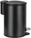 Kleine Wolke Kosmetikeimer Silence, Edelstahl, Schwarz, Eimer 3 L