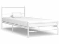 vidaXL Bettgestell Zeitloses Design Metallbett Bett Schlafzimmerbett Einzelbett