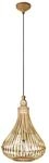 EGLO Pendelleuchte Amsfield, 1 flammige H&auml;ngelampe Vintage, Natur, Boho, Hygge,