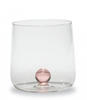 Zafferano Bilia Glasbecher - Handgemachtes Transparent Glas, Verziert mit bunter