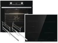 Gorenje Backofenset Black Steam Pyro Set 738971 - Backofen BPSX6737E06BG +