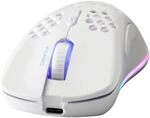 DELTACO GAMING White Line WM80 Wireless Light Gaming Mouse - RGB LED - 2.4 GHz...
