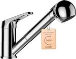 SCHOCK&reg; K&uuml;chenarmatur COSMO Chrom I Hochdruck Armatur mit ausziehbarer