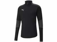 PUMA Herren teamFINAL 21 Training 1/4 Zip Pullover, Black-Asphalt, S