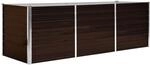 vidaXL Garten-Hochbeet Braun 240 x 80 x 77 cm Verzinkter Stahl