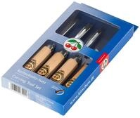 KIRSCHEN Werkzeuge 3424000 | Kerbschnitzsatz, 4-teilig