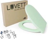 LUVETT C100 WC-Sitz Oval | SoftClose Absenkautomatik, &Auml;g&auml;is Gr&uuml;n