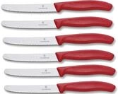 Victorinox 6 St&uuml;ck Tafelmesser - K&uuml;chenmesser - Br&ouml;tchenmesser Swiss Classic mit