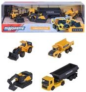 Majorette &ndash; Volvo Baustellenfahrzeuge 4er Geschenkset &ndash; Bagger, Radlader,