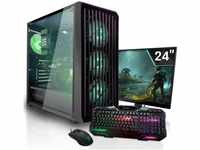 SYSTEMTREFF Basic Gaming Komplett PC Set AMD Ryzen 5 5600G 6x4.4GHz | AMD RX...