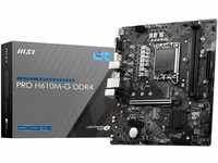 MSI PRO H610M-G DDR4 Mainboard, Micro-ATX - unterstützt Intel Core Prozessoren 12.