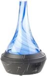 Carlo Milano Ionisator: Aroma-Diffusor aus mundgeblasenem Glas, mit Farb-LED, 120 ml