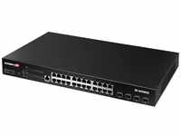 EDIMAX GS-5424PLX Netzwerk Switch 24 + 4 Port 10/100 / 1000MBit/s PoE-Funktion