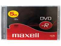 Maxell DVD-R Rohlinge (16x Speed, 4,7GB, 5-er Pack) mit Jewel Case