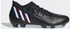 adidas Unisex Predator Edge.3 FG Soccer Shoe, Core Black/Cloud White/Vivid Red,...